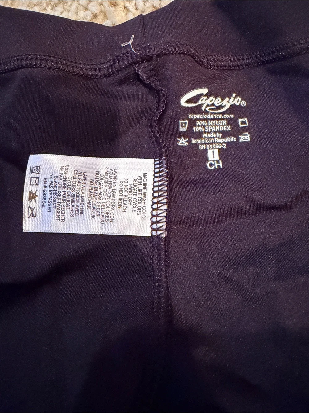 Capezio/Shanza Dancewear Lot Leotard & Shorts Child C Black Ballet Jazz